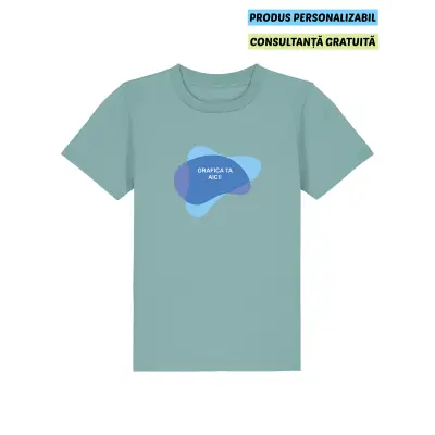 Tricou Copii Mini Creator 2.0 Teal Monstera Personalizat