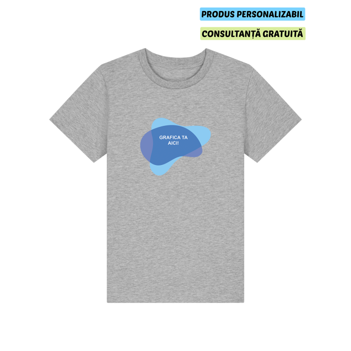 Tricou Copii Mini Creator 2.0 Heather Grey Personalizat