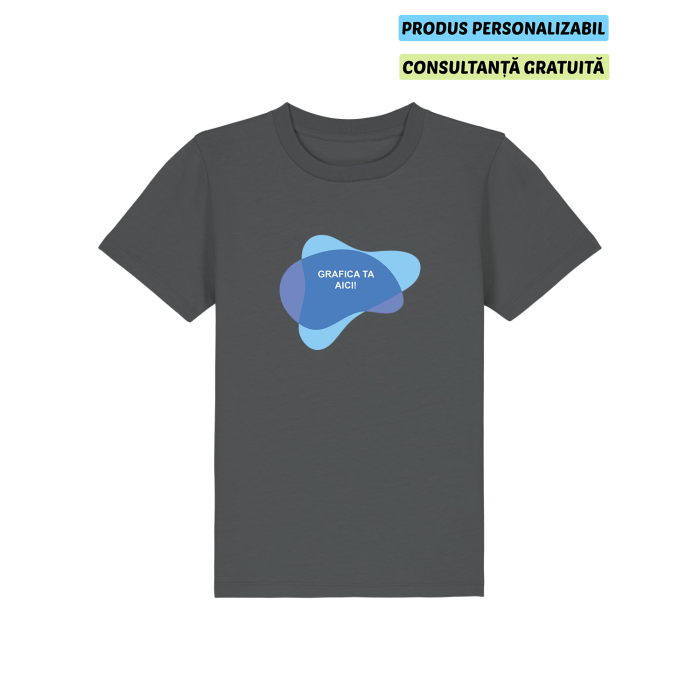 Tricou Copii Mini Creator 2.0 Anthracite Personalizat