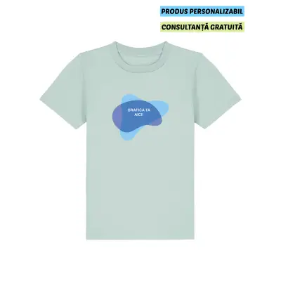 Tricou Copii Mini Creator 2.0 Caribbean Blue Personalizat