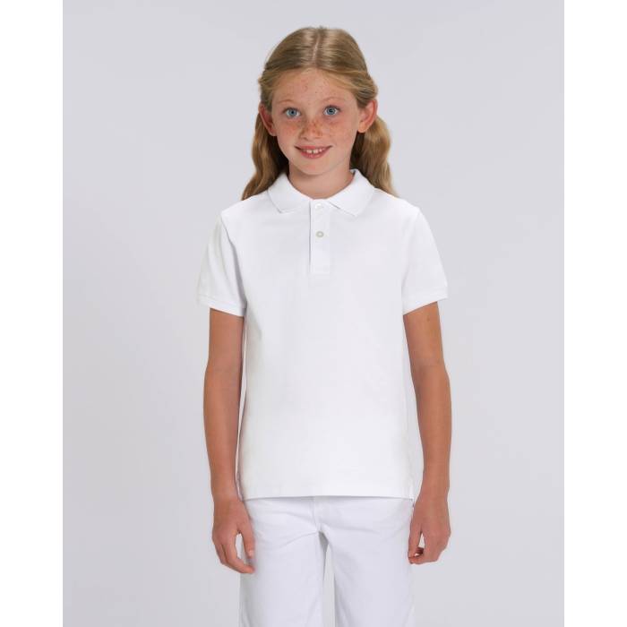 Tricou Polo Copii Mini Sprinter Alb Cala
