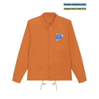 Jacheta Unisex Coacher Flame Orange Personalizata