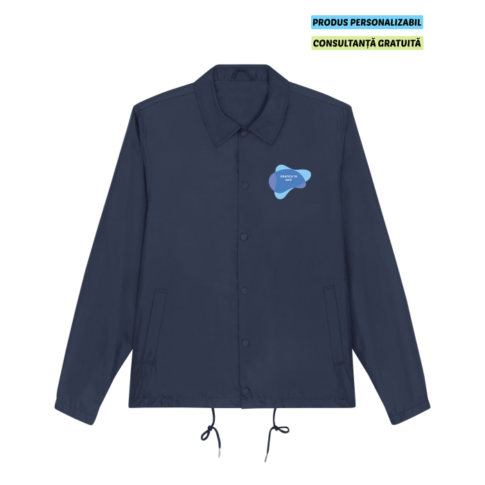 Jacheta Unisex Coacher French Navy Personalizata