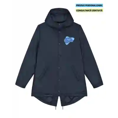 Jacheta Unisex Padded Parker Negru Personalizata