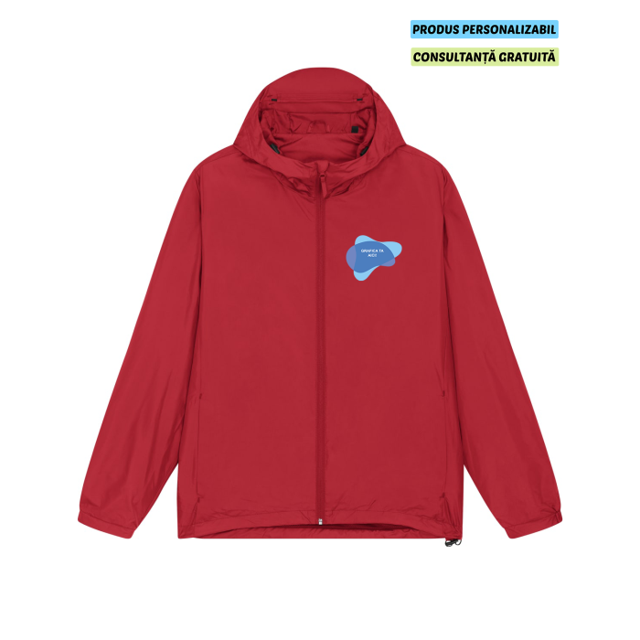 Jacheta Unisex Commuter Rosu Personalizata