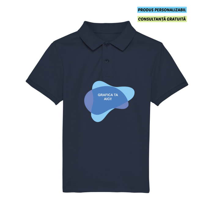 Tricou Polo Copii Mini Sprinter French Navy Personalizat