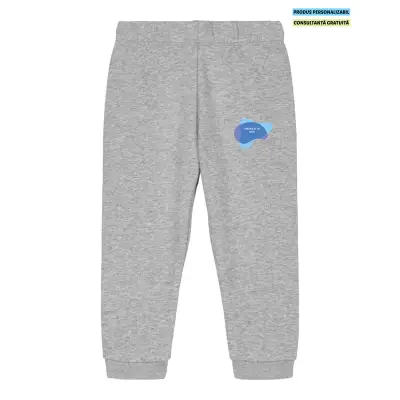 Pantaloni Bebelusi Baby Tumbler Heather Grey Personalizat
