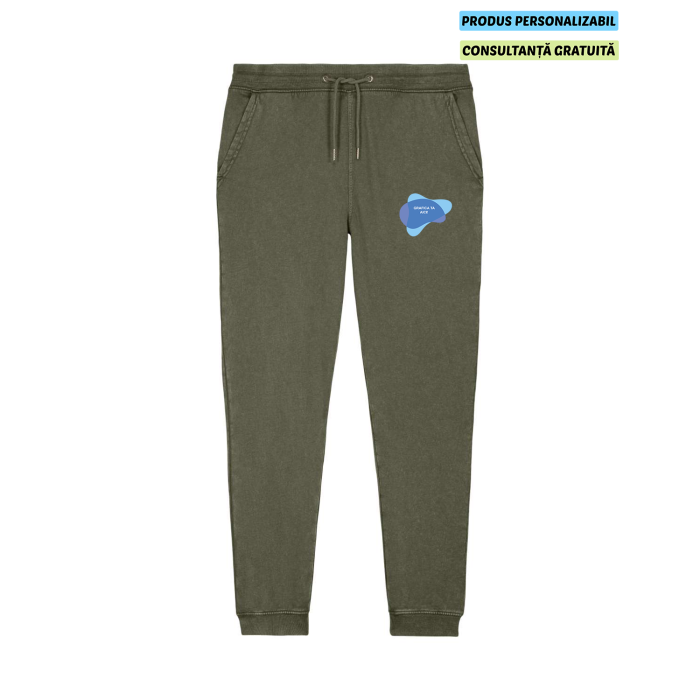 Pantaloni Unisex Mover Vintage G. Dyed Khaki Personalizat