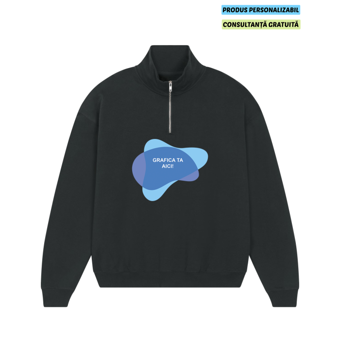 Bluza Unisex Miller Dry Negru Personalizata