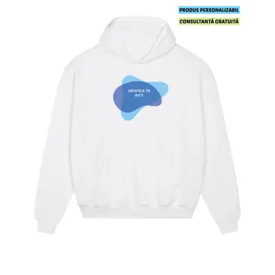 Hanorac Unisex Cooper Dry Alb Personalizat