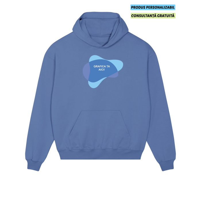 Hanorac Unisex Cooper Dry Bright Blue Personalizat