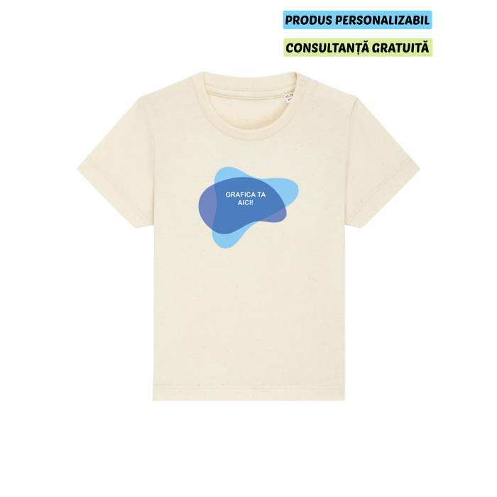 Tricou Bebelusi Baby Creator Natural Raw Personalizat