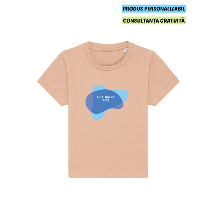 Tricou Bebelusi Baby Creator Fraiche Peche Personalizat