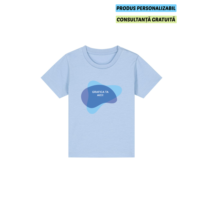 Tricou Bebelusi Baby Creator Blue soul Personalizat