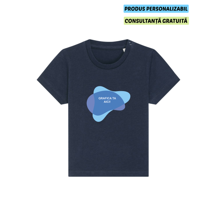 Tricou Bebelusi Baby Creator French Navy Personalizat