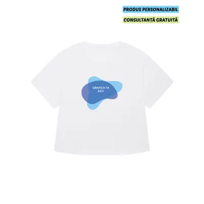 Tricou Dama Collider Alb Personalizat