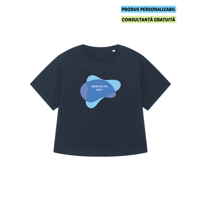 Tricou Dama Collider French Navy Personalizat