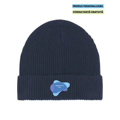 Caciula Unisex Fisherman Beanie French Navy Personalizata