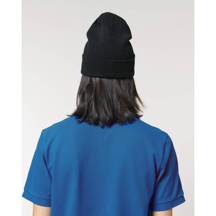 Caciula Unisex Rib Beanie Negru Personalizata