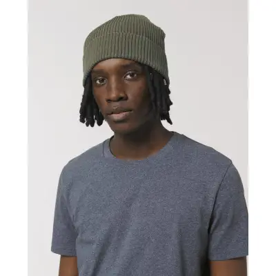 Caciula Unisex Fisherman Beanie Khaki Cala