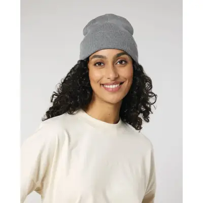 Caciula Unisex Rib Beanie Mid Heather Grey Cala
