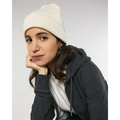 Caciula Unisex Rib Beanie Natural Cala
