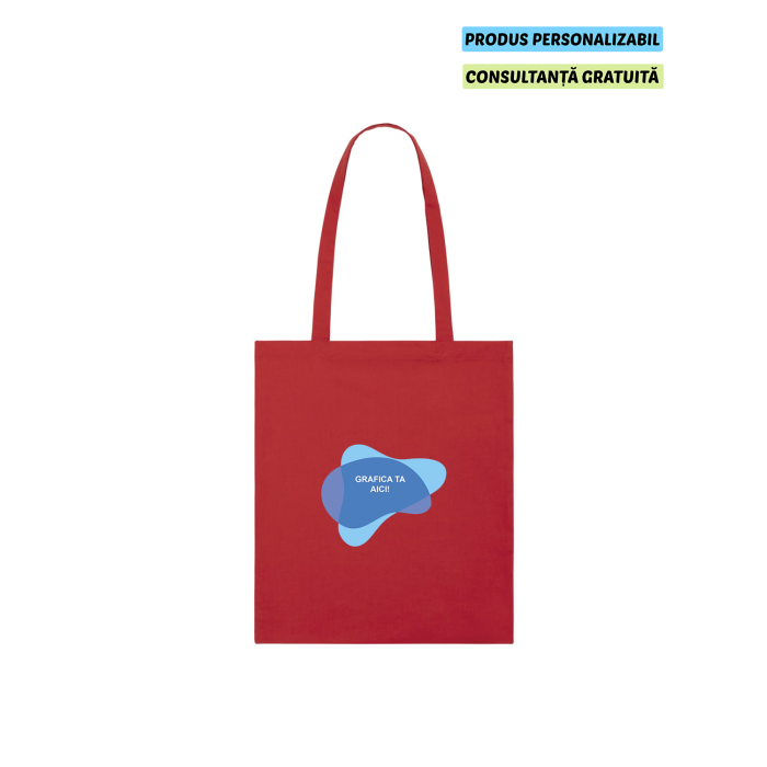 Tote Bag Unisex Light Rosu Personalizat