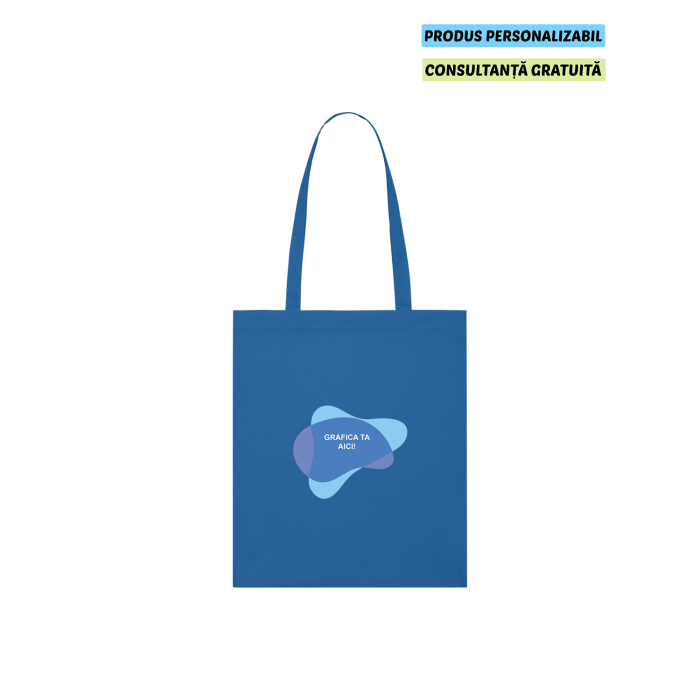 Tote Bag Unisex Light Royal Blue Personalizat
