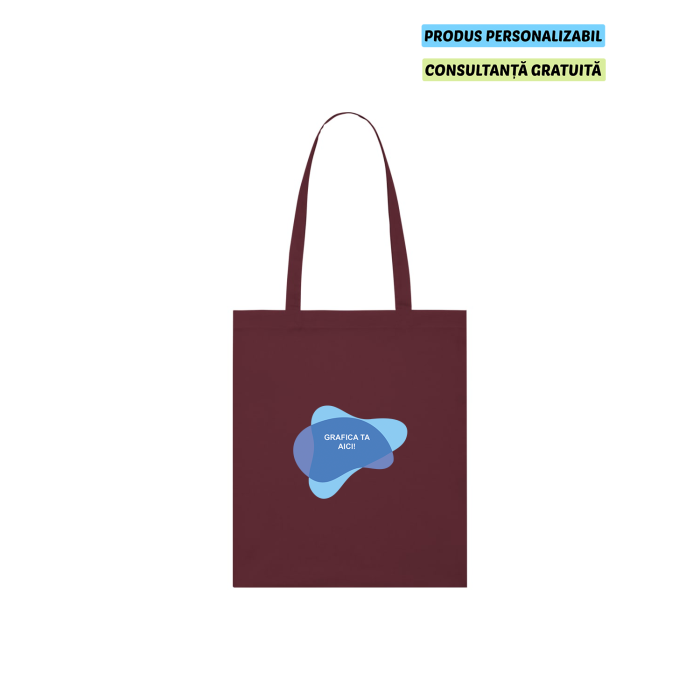 Tote Bag Unisex Light Burgundy Personalizat