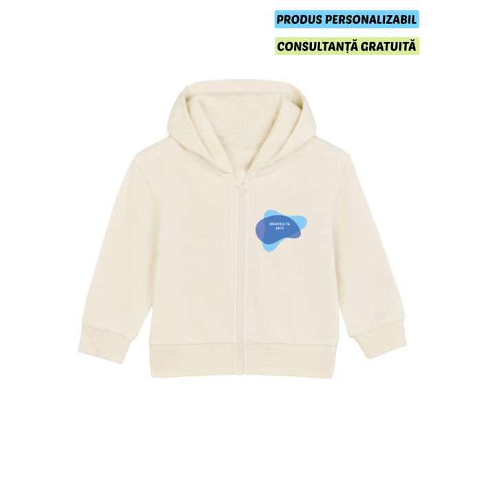 Hanorac Bebelusi Baby Connector Natural Raw Personalizat