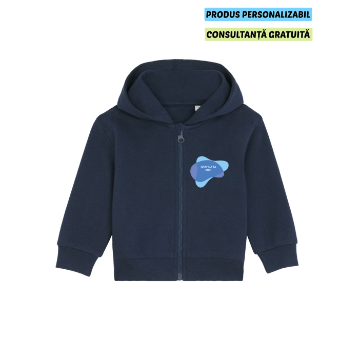 Hanorac Bebelusi Baby Connector French Navy Personalizat