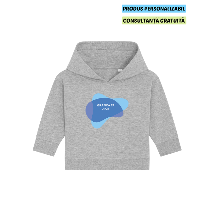Hanorac Bebelusi Baby Cruiser Heather Grey Personalizat