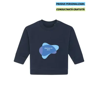 Bluza Bebelusi Baby Changer French Navy Personalizata