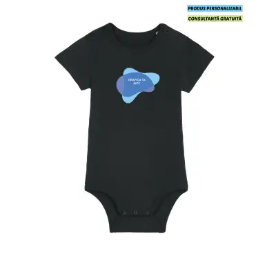 Body Bebelusi Baby Body Negru Personalizat