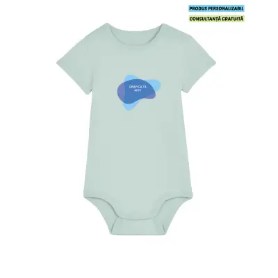 Body Bebelusi Baby Body Caribbean Blue Personalizat
