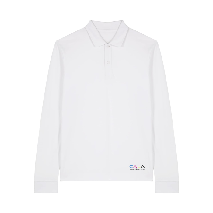 Tricou Polo Unisex Prepster 2.0 Long Sleeve Alb Cala