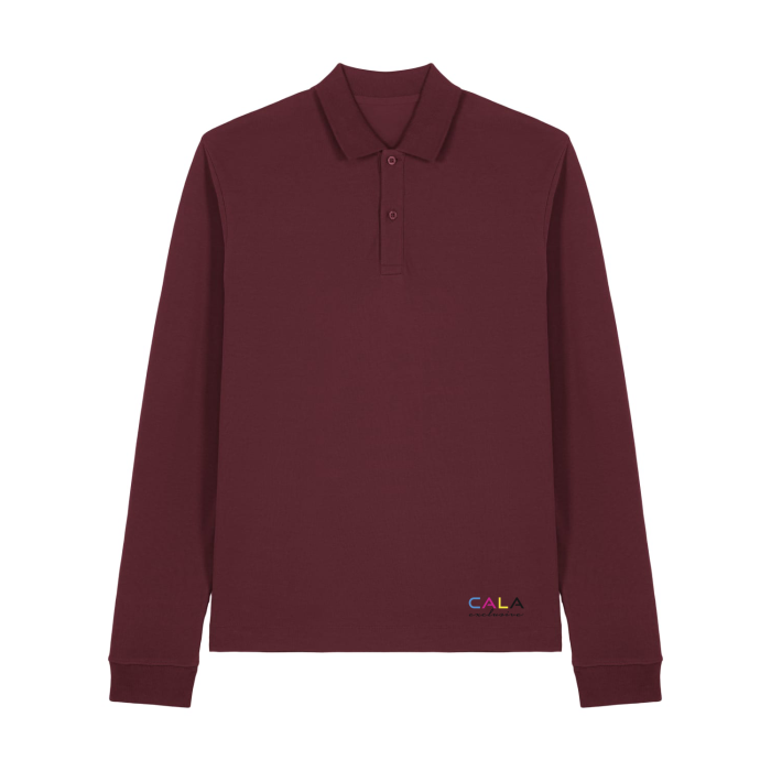 Tricou Polo Unisex Prepster 2.0 Long Sleeve Burgundy Cala