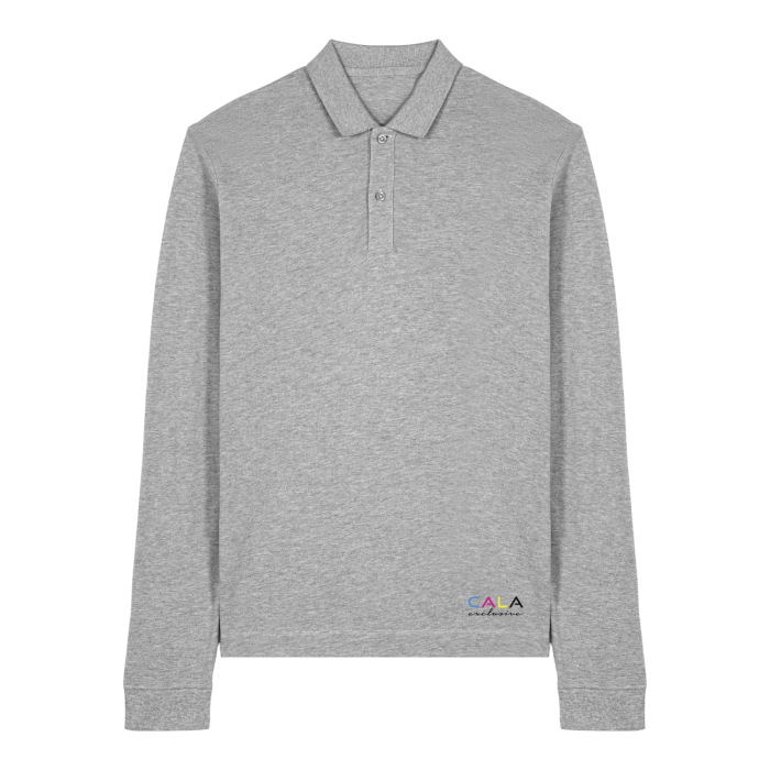 Tricou Polo Unisex Prepster 2.0 Long Sleeve Heather Grey Cala