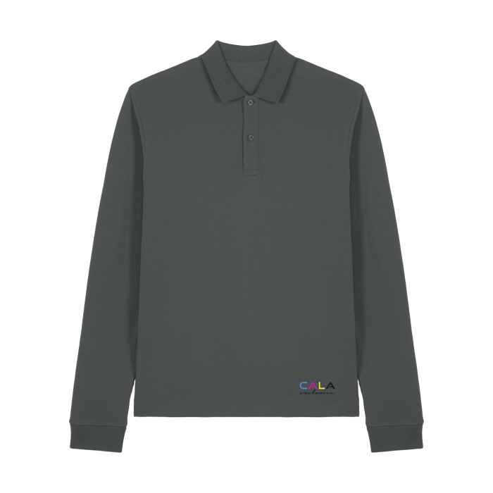 Tricou Polo Unisex Prepster 2.0 Long Sleeve Anthracite Cala