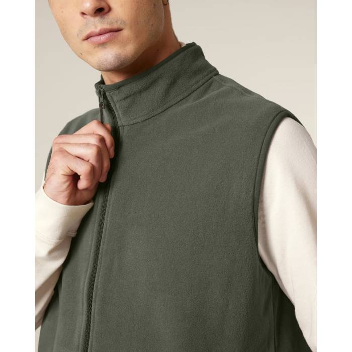 Vesta Fleece Barbat Quester Khaki Cala