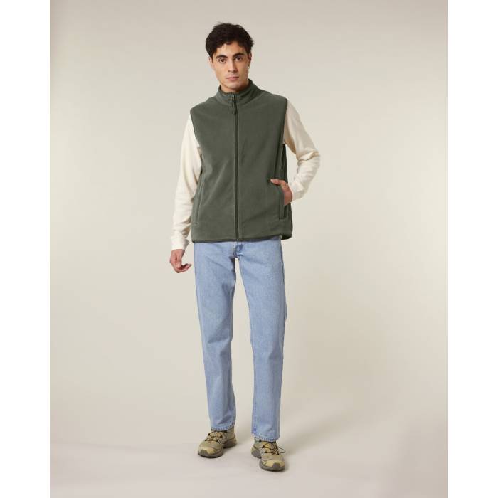 Vesta Fleece Barbat Quester Khaki Cala