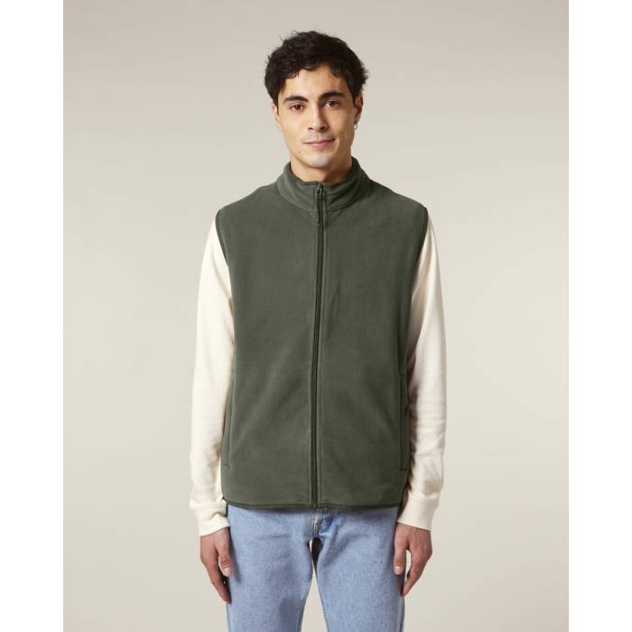 Vesta Fleece Barbat Quester Khaki Cala