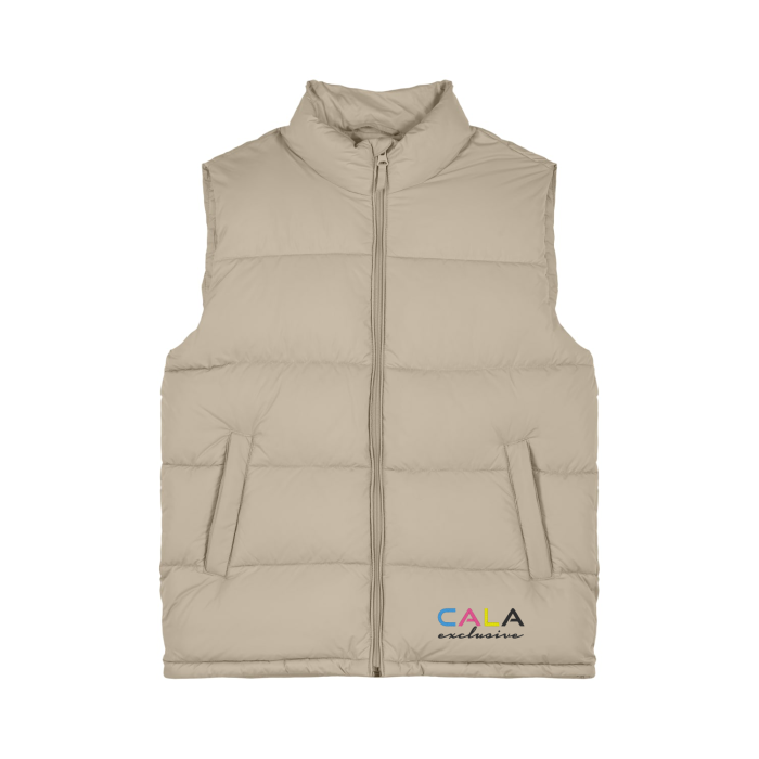 Vesta Unisex Puffer Gilet Desert Dust Cala