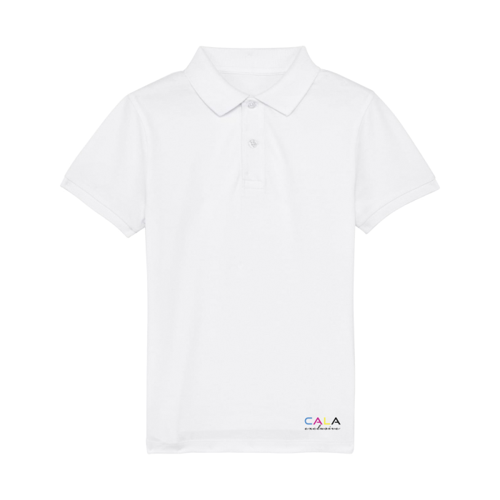 Tricou Polo Copii Mini Sprinter Alb Cala