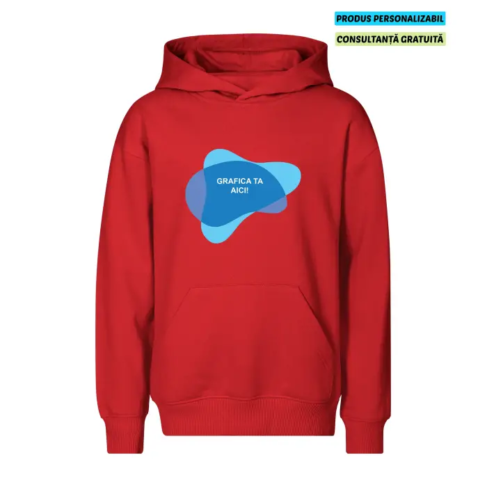 Malfini Hanorac Chill Copii Rosu Personalizat