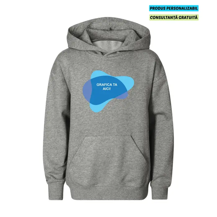 Malfini Hanorac Chill Copii Gri inchis Personalizat