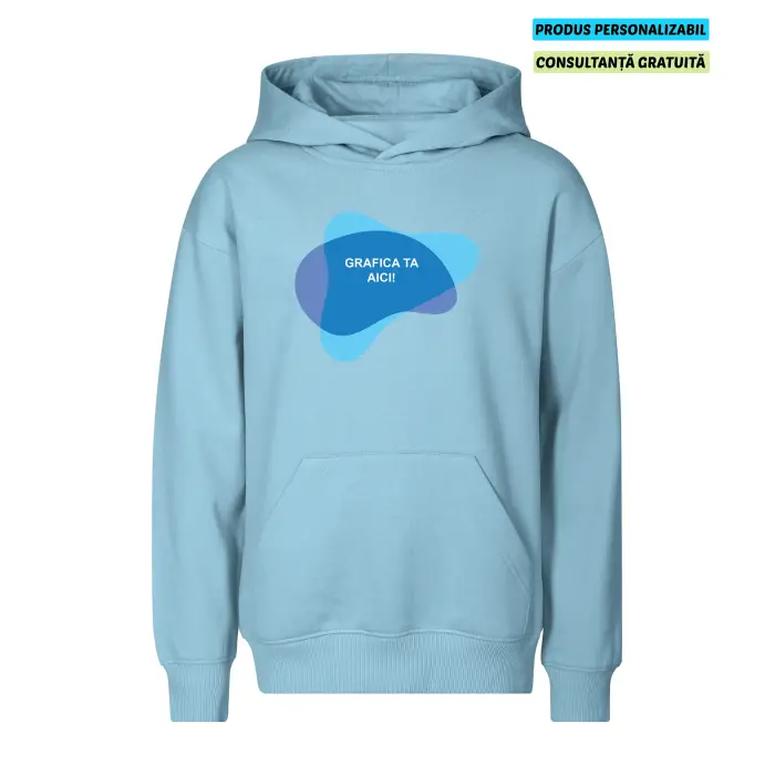 Malfini Hanorac Chill Copii Albastru deschis Personalizat