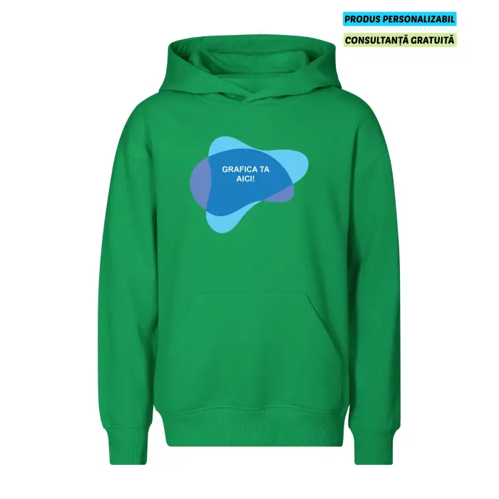 Malfini Hanorac Chill Copii Verde Personalizat