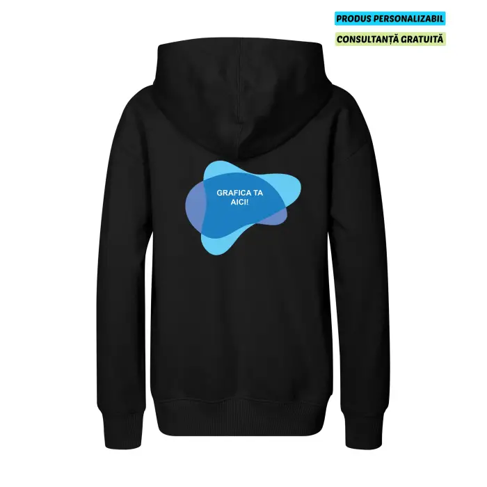 Malfini Hanorac Chill Copii Negru Personalizat