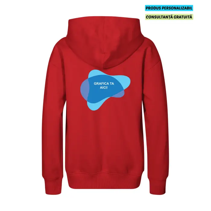 Malfini Hanorac Chill Copii Rosu Personalizat